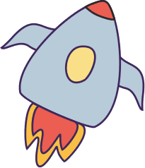 Header top left rocket icon